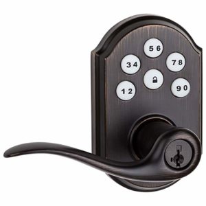 Kwickset Smartcode Zwave Lever Lock (Bronze) Kwickset Smartcode Zwave Lever Lock (Bronze) Home Security Devices