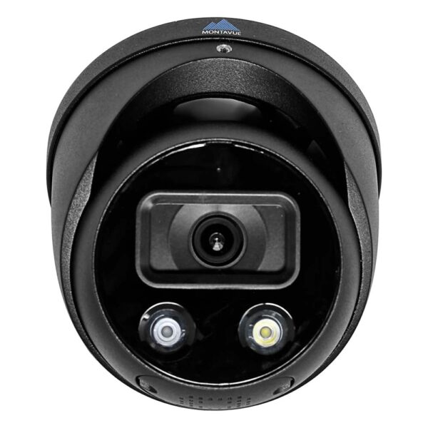 8MP Active Deterrence Turret Camera - Starlight Night Vision, Smart Motion Detect, Siren, Strobe- Montavue MTT8108-AISMDAD