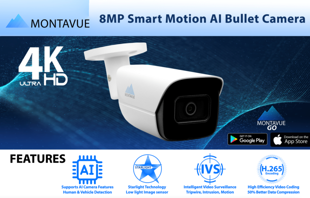 8MP Smart Motion Al Bullet Camers