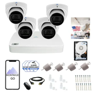 8MP 4K Turret Business Security System w/ 8 Channel NVR and 2TB Hard Drive – MTT8105 8MP 4K Turret Business Security System w/ 8 Channel NVR and 2TB Hard Drive – MTT8105 Listen-In Audio (Mic)