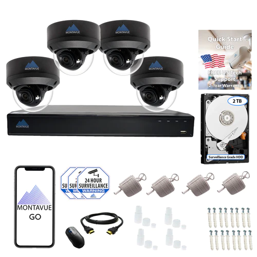 8MP 4K Smart Motion Vandal Dome Camera Security System w/ 8 Channel NVR and 2TB Hard Drive – MTD8108-AISMD-X 8MP 4K Smart Motion Vandal Dome Camera Security System w/ 8 Channel NVR and 2TB Hard Drive – MTD8108-AISMD-X Smart Motion Detection 4.0